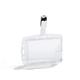 Durable Enclosed DUO 2 Card Clip Security Pass ID Badge Holder - 25 Pack - Clear