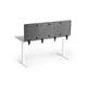 Durable Felt Desk Divider Panel - Visual Acoustic Privacy Partition 160cm - Grey