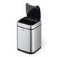 Durable Smart Gesture Motion Sensor Kitchen Bin - Stainless Steel - 6L Silver