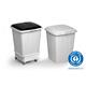 Durable ECO 90L Waste Bin Grey - Strong Square Recycling Bin - DURABIN