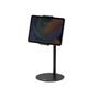 Durable TWIST Desk and Floor Gooseneck Tablet Phone Holder iPad Stands - Black