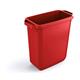 Durable 60L Waste Bin Red - Rectangular Recycling Bin - Food Bin - DURABIN