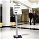 Durable INFO SIGN Aluminium Display Panel Info Floor Stand A3 - 1.25m - Silver