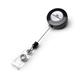 Durable Secure Retractable Clip Badge Reel for ID Cards & Keys - 10 Pack - Black