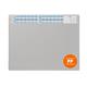 Durable Calendar Desk Mat Clear Overlay Notes Protector Pad - 65x48 cm - Grey