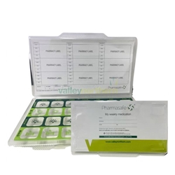 Tablet Trays - Pharmasafe® Disposable Tablet Trays inc cards & seals Extra Large Size - Pack 100