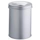 Durable Fire Extinguishing Metal Waste Bin - TUV Certified - 30L - Grey