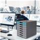 Durable IDEALBOX ECO 7 Drawer Recycled Plastic File Storage Organiser - Blue