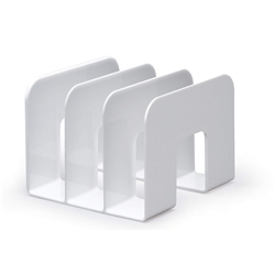 Durable TREND Magazine Stand Desk File Holder Book Organiser - 2 Pack - White
