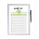 Durable DURAFRAME NOTE Adhesive Magnetic Document Frame + Pen Holder - A4 Silver