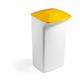 Durable 40L Square Waste Bin White - Strong Stylish Recycling Bin - DURABIN