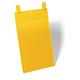 Durable Strap Ticket Holder Document Pocket Portrait - 50 Pack - A4 Yellow