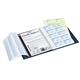 Durable PU Leather GDPR Visitor Book - 300 Name Badges & Security Sheet - Blue