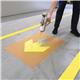 Durable DURALINE Floor Marking Spray 750ml - Permanent Line Paint - Yellow
