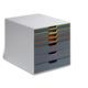 Durable VARICOLOR Desktop Organiser 7 Drawer Colour Coded Modular Storage - A4+