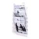 Durable COMBIBOXX 5 Literature Holder - Stand & Wall - A4 Portrait - Clear