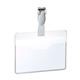 Durable Conference Clip Name Tag ID Badge Holders + Cards - 25 Pack - 60 x 90mm
