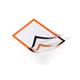 Durable DURAFRAME Self Adhesive Magnetic Signage Frame - 10 Pack - A4 Orange