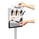 Durable INFO STAND BASIC Aluminium Display Panel Info Floor Sign A3 - 1.4m