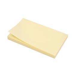 5 Star Office Extra Sticky Re-Move Notes Pad of 90 Sheets 76x127mm Yellow [Pack 12]