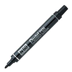 Marcatore N50 Pentel Pen - permanente - nero - punta tonda - tratto 4,3 mm