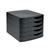 5 Star Elite Desktop Drawer Set 5 Drawers A4 and Foolscap Black/ Black 