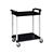 5 Star Facilities Utility Tray Trolley Standard 2 Shelf Capacity 100kg