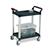 5 Star Facilities Utility Tray Trolley Standard 2 Shelf Capacity 100kg