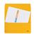 Elba Strongline Manilla Document Wallet 320gsm Capacity 32mm Foolscap Yellow Ref 100090141 [Pack 25]