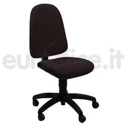 Sedia operativa Uranus Unisit - polipropilene - braccioli esclusi - nero - JUSB/SB/EN