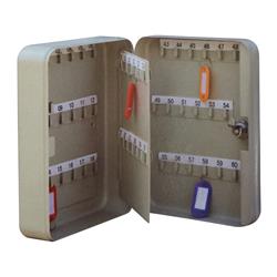 5 Star Facilities Key Cabinet Steel Lockable With Wall Fixings Holds 60 Keys W180xD80xH250mm