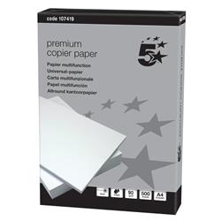 5 Star Premium Copier Paper A4 90gsm White Ream-Wrapped (Pack of 2500)