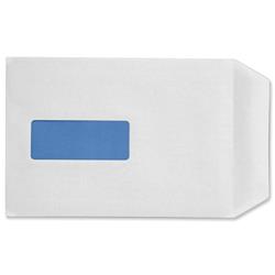 5 Star Office Envelopes PEFC Pocket Self Seal Window 90gsm White C5 Pack 500