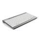 Bakker Elkhuizen UltraBoard 940 Keyboard Ergonomic Compact Wireless and USB Hub Silver Ref BNEU940UK