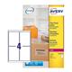 Avery Parcel Labels Clear Gloss Laser 139x99.1mm Ref L7569-25 [Pack 100]