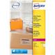 Avery Parcel Labels Clear Gloss Laser 139x99.1mm Ref L7569-25 [Pack 100]