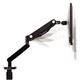Fellowes Platinum Series Single Monitor Arm 360-degree Rotation Up To 30in Holds 9kg Black Ref 8043300