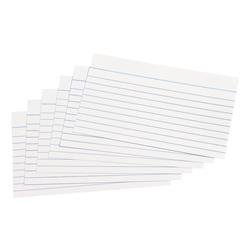 5 Star Office Record Cards Ruled Both Sides 5x3in 127x76mm White [Pack 100]