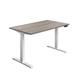 Economy Sit Stand Desk 1600 X 800 Grey Oak-White Ref ECSS1680CPGOWH