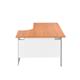 1200X1200 Panel Right Hand Radial Desk Beech-White Ref PP1212RHRADBEWH