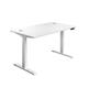 Economy Sit Stand Desk 1200 X 800 White-White Ref ECSS1280CPWHWH