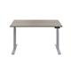 Economy Sit Stand Desk 1200 X 800 Grey Oak-Silver Ref ECSS1280CPGOSV