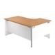 1200X1200 Panel Left Hand Radial Desk Nova Oak-White Ref PP1212LHRADNOWH