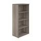 1600 Wooden Bookcase (450mm Deep) Grey Oak