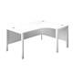 1600X1200 Goal Post Right Hand Radial Desk White-White Ref GP1612RHRADWHWH