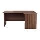 1200X1200 Panel Right Hand Radial Desk Dark Walnut Ref PAN1212RHRADDW