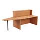 Reception Unit 1600 With Extension - Beech Sides With Beech Top Version 2 Ref RCA1600EXBEBE2