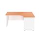 1600X1200 Panel Right Hand Radial Desk Beech-White Ref PP1612RHRADBEWH