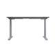Economy Sit Stand Desk 1600 X 800 Grey Oak-Silver Ref ECSS1680CPGOSV