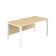 1600X800 Goal Post Rectangular Desk Maple-White Ref GP1680RECMAWH